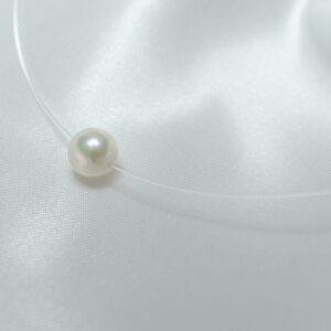 ファイバーチェーン付きアコヤ真珠ネックレスのメインビュー。